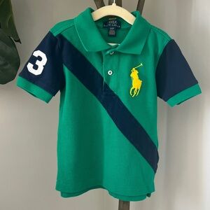 Polo by Ralph Lauren Kids Polo Shirt in Green and Navy